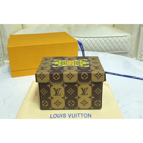Louis Vuitton GI0718 Nigo Monogram box in Monogram Stripes canvas Louis Vuitton GI0718 Nigo Monogram box in Monogram Stripes canvas