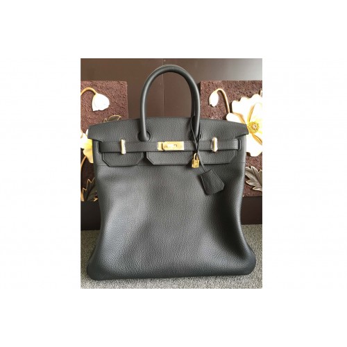 Hermes Sac Birkin HAC 40 Bag in Black Togo Leather