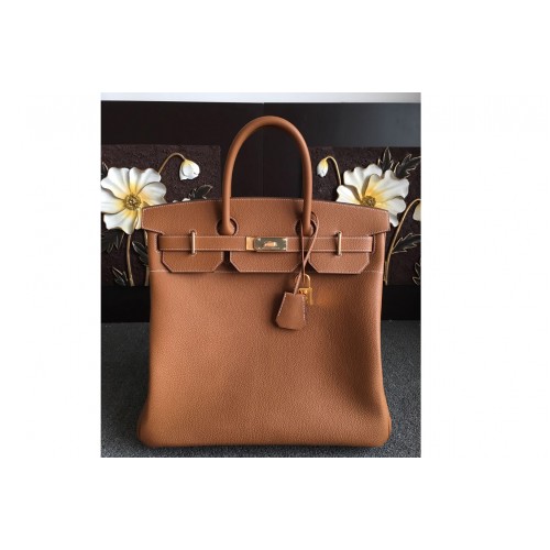 Hermes Sac Birkin HAC 40 Bag in Tan Togo Leather