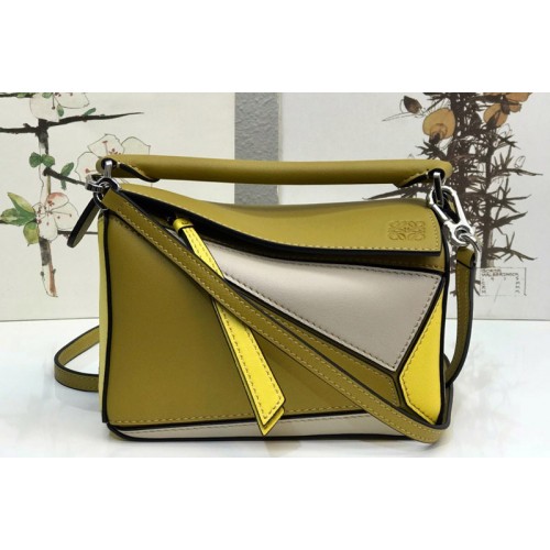 Loewe Mini Puzzle bag in Multicolor classic calfskin