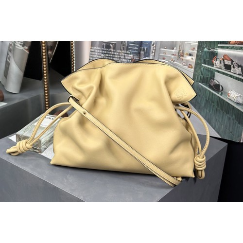 Loewe Flamenco clutch in Yellow nappa calfskin