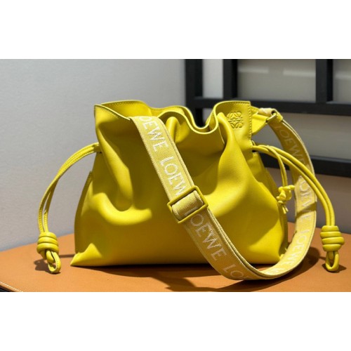 Loewe Flamenco clutch Bag in Yellow nappa calfskin