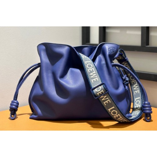 Loewe Flamenco clutch Bag in Blue nappa calfskin