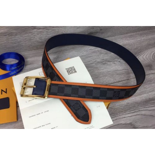 Louis Vuitton M0039U Reverso 40mm Reversible Belt Damier graphite canvas