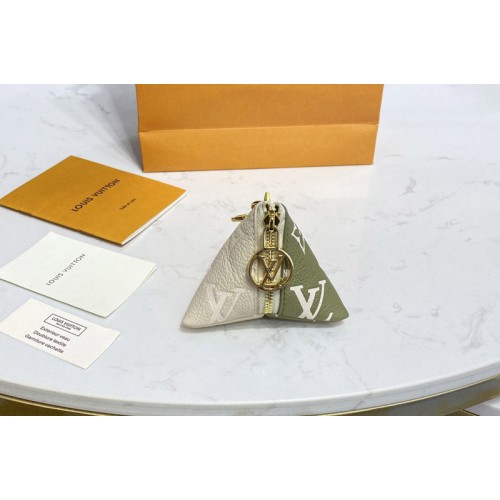 Louis Vuitton M00669 Berlingot bag charm and key holder in Beige Green Monogram canvas Louis Vuitton M00669 Berlingot bag charm and key holder in Beige Green Monogram canvas