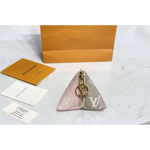 Louis Vuitton M00669 Berlingot bag charm and key holder in Beige Pink Monogram canvas Louis Vuitton M00669 Berlingot bag charm and key holder in Beige Pink Monogram canvas