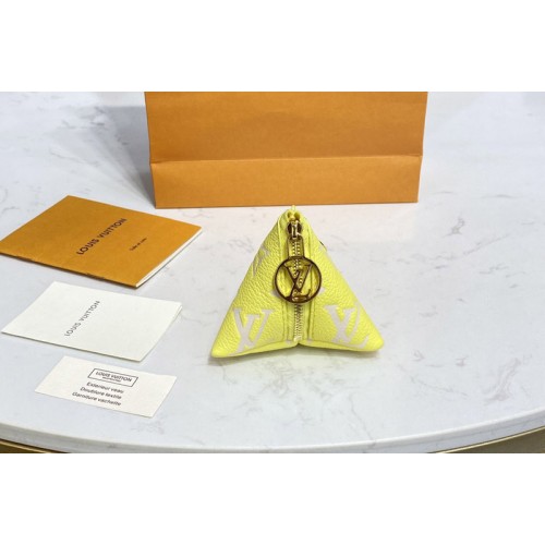 Louis Vuitton M00669 Berlingot bag charm and key holder in Yellow Monogram canvas Louis Vuitton M00669 Berlingot bag charm and key holder in Yellow Monogram canvas