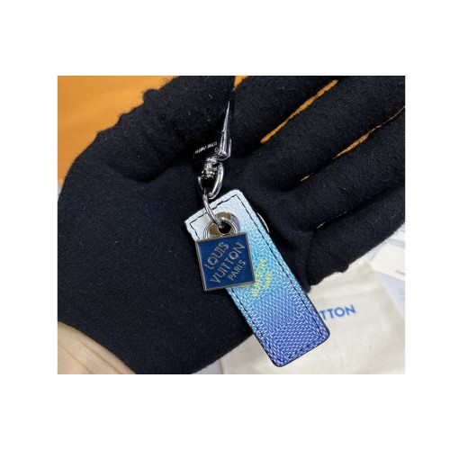 Louis Vuitton M00735 Damier Stripes Tab Bag Charm And Key Holder Louis Vuitton M00735 Damier Stripes Tab Bag Charm And Key Holder