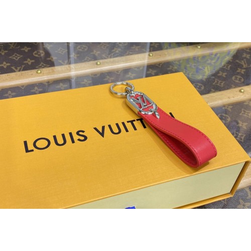 Louis Vuitton M00826 Link Dragonne Key holder in Red leather Louis Vuitton M00826 Link Dragonne Key holder in Red leather