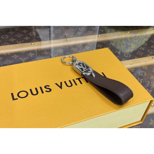 Louis Vuitton M00826 Link Dragonne Key holder in Brown leather Louis Vuitton M00826 Link Dragonne Key holder in Brown leather