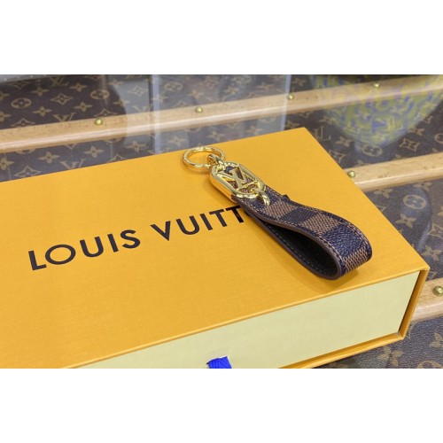 Louis Vuitton M00826 Link Dragonne Key holder in Damier Ebene Canvas Louis Vuitton M00826 Link Dragonne Key holder in Damier Ebene Canvas