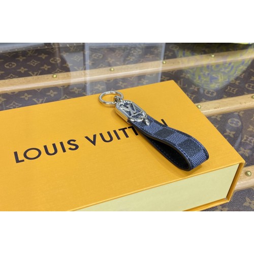 Louis Vuitton M00826 Link Dragonne Key holder in Damier Graphite Canvas Louis Vuitton M00826 Link Dragonne Key holder in Damier Graphite Canvas