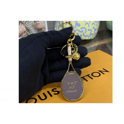 Louis Vuitton M00839 Serve keyring in Pink Leather Louis Vuitton M00839 Serve keyring in Pink Leather