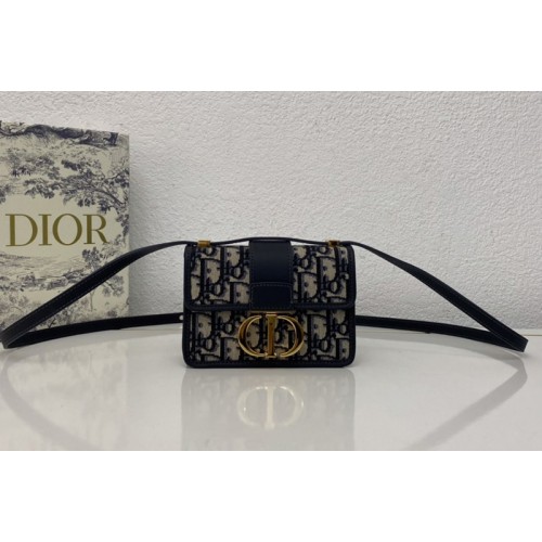 Christian Dior M1210 Dior 30 Montaigne mini bag in Blue Dior Oblique Jacquard