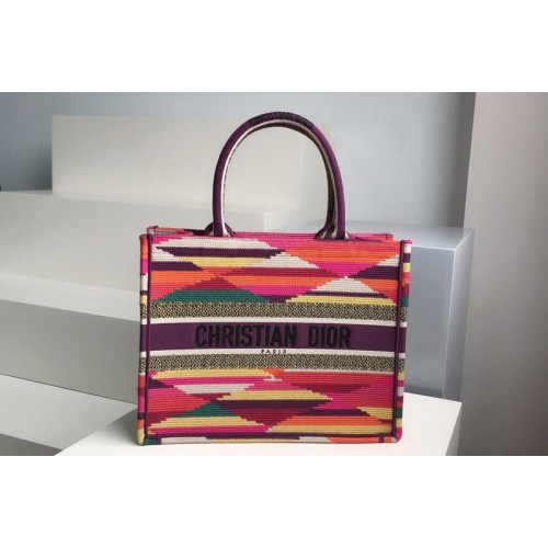Christian Dior M1296 Small Dior Book Tote Bag in Dior embroidery
