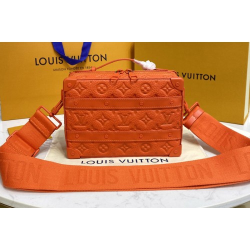Louis Vuitton M20956 Handle Soft Trunk bag in Orange Taurillon Monogram leather Louis Vuitton M20956 Handle Soft Trunk bag in Orange Taurillon Monogram leather