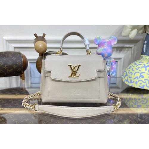 Louis Vuitton M21052 Lockme Ever Mini handbag in Beige Grained calf leather
