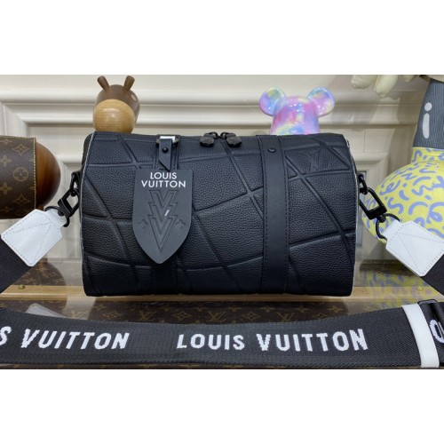 Louis Vuitton M21543 City Keepall bag in Black Taurillon calf leather Louis Vuitton M21543 City Keepall bag in Black Taurillon calf leather