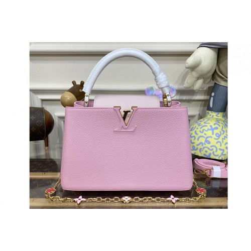 Louis Vuitton M22512 Capucines MM handbag in Pink Taurillon leather Louis Vuitton M22512 Capucines MM handbag in Pink Taurillon leather