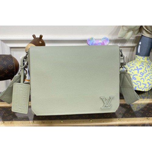 Louis Vuitton M22505 Takeoff Messenger Bag in Sage Aerogram leather Louis Vuitton M22505 Takeoff Messenger Bag in Sage Aerogram leather