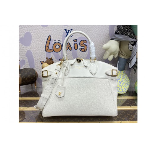 Louis Vuitton M23061 Lock It MM bag in Cream Taurillon leather Louis Vuitton M23061 Lock It MM bag in Cream Taurillon leather