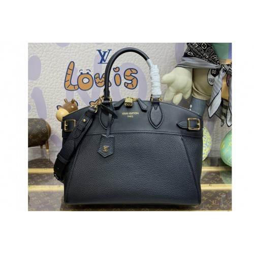 Louis Vuitton M22914 Lock It MM bag in Black Taurillon leather Louis Vuitton M22914 Lock It MM bag in Black Taurillon leather