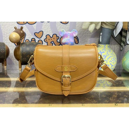 Louis Vuitton M23471 Saumur BB Bag in Safran Brown Epi Grained cowhide leather