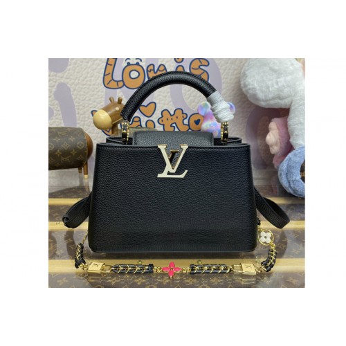 Louis Vuitton M23950 Capucines BB handbag in Black Taurillon leather Louis Vuitton M23950 Capucines BB handbag in Black Taurillon leather