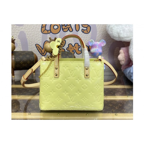 Louis Vuitton M24144 Reade PM bag in Yellow Monogram Vernis embossed cowhide leather