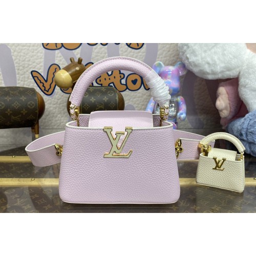 Louis Vuitton M24563 Capucines Mini handbag in Pink Taurillon leather Louis Vuitton M24563 Capucines Mini handbag in Pink Taurillon leather