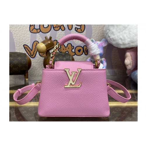 Louis Vuitton M24989 Capucines Mini handbag in Pink Taurillon leather Louis Vuitton M24989 Capucines Mini handbag in Pink Taurillon leather