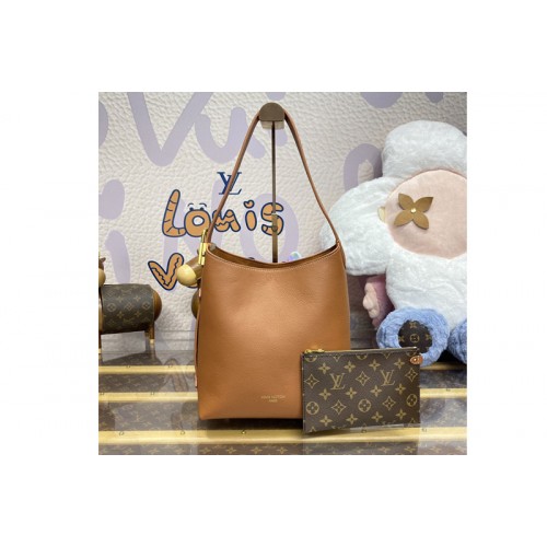 Louis Vuitton M25354 Low Key Hobo PM bag in Cognac Smooth Calfskin Louis Vuitton M25354 Low Key Hobo PM bag in Cognac Smooth Calfskin