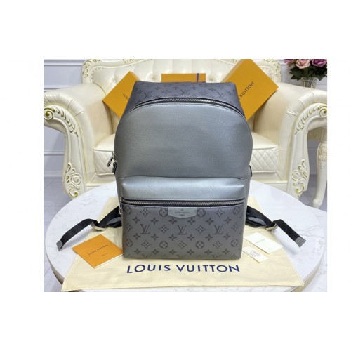 Louis Vuitton M30835 Discovery Backpack PM in Gray Monogram coated canvas and Taiga leather Louis Vuitton M30835 Discovery Backpack PM in Gray Monogram coated canvas and Taiga leather