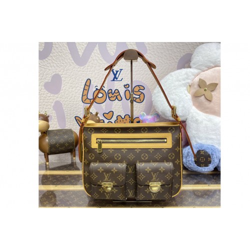 Louis Vuitton M40045 Hudson GM Shoulder Bag in Monogram Canvas Louis Vuitton M40045 Hudson GM Shoulder Bag in Monogram Canvas