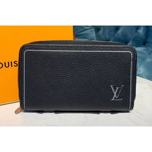 Louis Vuitton M41503 Clutch Zippy Wallet Black Taurillon leather Louis Vuitton M41503 Clutch Zippy Wallet Black Taurillon leather