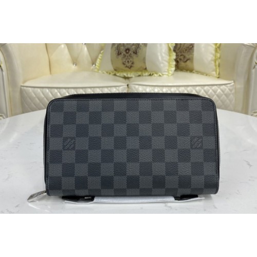 Louis Vuitton N41503 Zippy XL Wallet In Damier Graphite Canvas Louis Vuitton N41503 Zippy XL Wallet In Damier Graphite Canvas