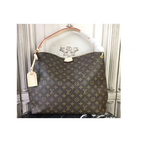 Louis Vuitton M43704 Graceful MM Monogram Canvas Bags Beige Louis Vuitton M43704 Graceful MM Monogram Canvas Bags Beige