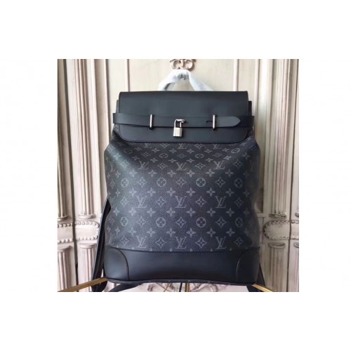 Louis Vuitton M44052 Steamer Backpack in Monogram Eclipse Canvas Louis Vuitton M44052 Steamer Backpack in Monogram Eclipse Canvas