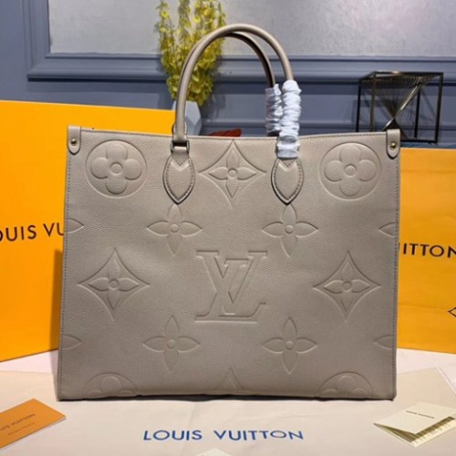 Louis Vuitton M44570 Onthego tote bags Gray Taurillon leather Louis Vuitton M44570 Onthego tote bags Gray Taurillon leather