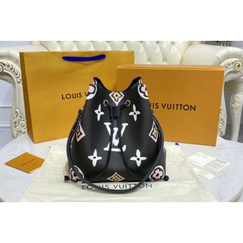 Louis Vuitton M45821 NeoNoe MM bucket bag in Black Monogram coated canvas Louis Vuitton M45821 NeoNoe MM bucket bag in Black Monogram coated canvas