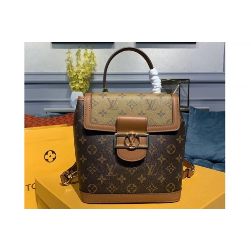 Louis Vuitton M44827 Dauphine Backpack Monogram and Monogram Reverse canvas Louis Vuitton M44827 Dauphine Backpack Monogram and Monogram Reverse canvas