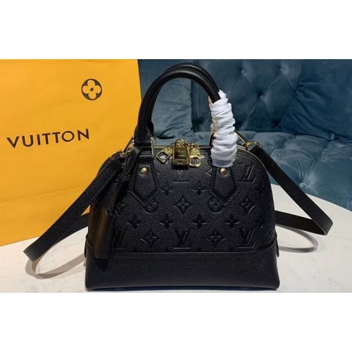 Louis Vuitton M44829 Alma BB handbags Black Taurillon leather Louis Vuitton M44829 Alma BB handbags Black Taurillon leather
