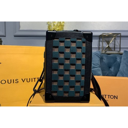 Louis Vuitton M45044 Vertical Soft Trunk bag Damier Ebene Canvas With Green