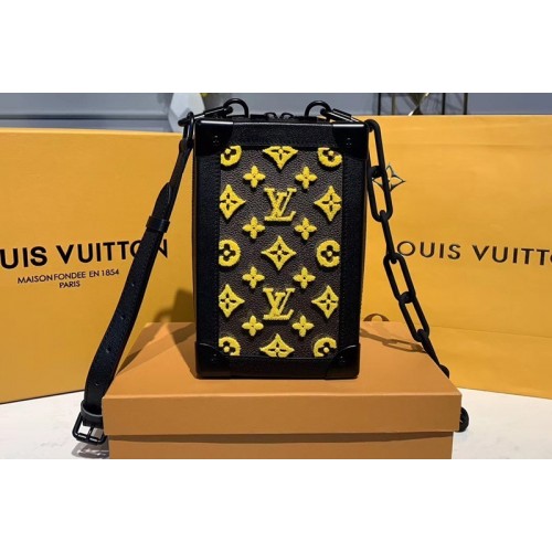 Louis Vuitton M45044 Mini Soft Trunk Bags Monogram Canvas and yellow velvet