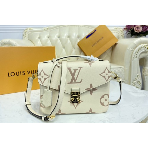 Louis Vuitton M45596 Pochette Metis Bag in Bicolor Monogram Empreinte Leather