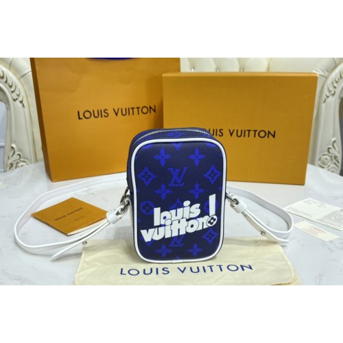 Louis Vuitton M46116 Carry It bag in Blue Monogram Reverse Canvas