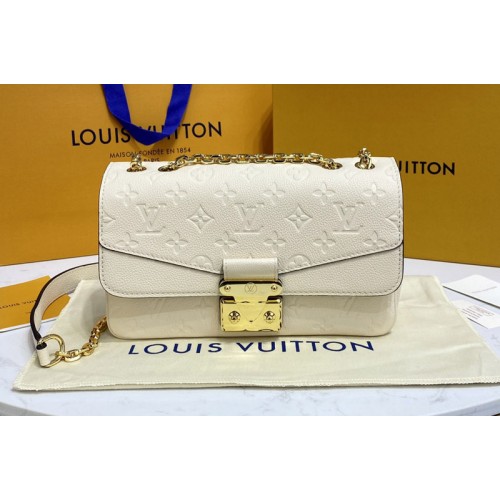 Louis Vuitton M46127 Marceau chain handbag in White Monogram Empreinte Leather Louis Vuitton M46127 Marceau chain handbag in White Monogram Empreinte Leather