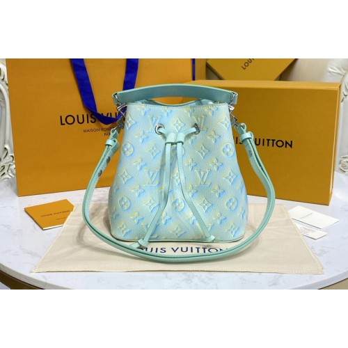 Louis Vuitton M46173 NeoNoe BB bucket bag in Green Monogram Empreinte leather Louis Vuitton M46173 NeoNoe BB bucket bag in Green Monogram Empreinte leather