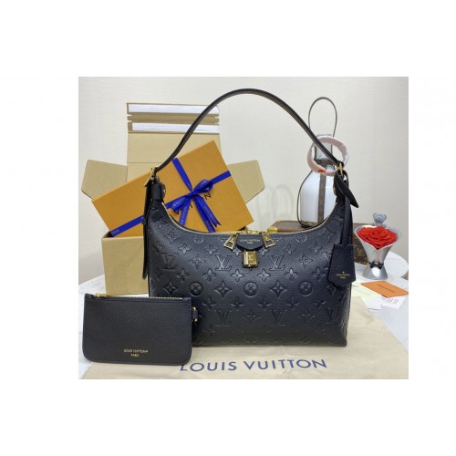 Louis Vuitton M46610 Sac Sport Bag in Black Embossed supple grained cowhide leather