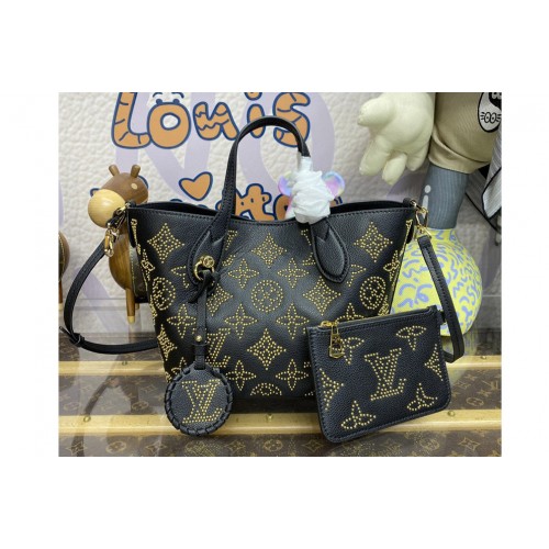 Louis Vuitton M23393 Blossom PM tote bag in Black Mahina calfskin leather Louis Vuitton M23393 Blossom PM tote bag in Black Mahina calfskin leather